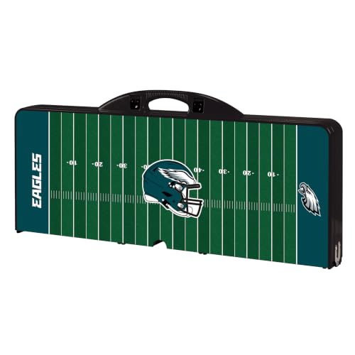 Image of Picnic TIME NFL Football Field Folding Picnic Table, Camping Table, Outdoor Table with Umbrella Hole