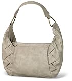 Schultertasche mit großer Reißverschluss Öffnung.