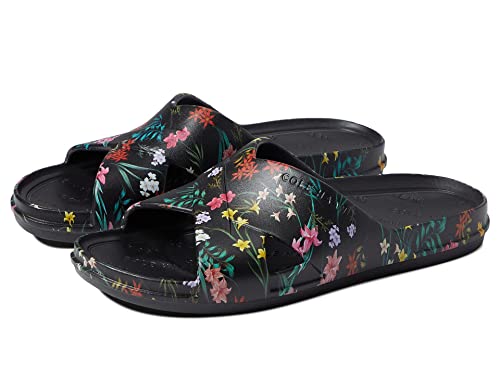 Cole Haan Women's FINDRA Pool Slide Sandal, Evening Floral Print, 8