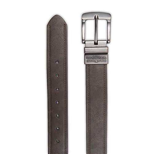 Image of Levi's Leather Men's Levis 40Mm Reversible Belt With Brushed Silver Buckle