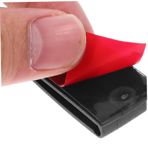 GANAZONO 100 piezas clips adhesivos para cables para escritorio, debajo del escritorio y vehículos, soportes versátiles para cable miniatura 3