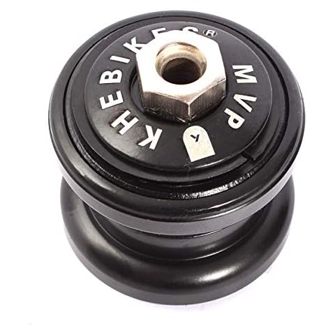 KHE BMX Freestyle Steuersatz 1 1/8" Zoll und Hohlschraube schwarz nur 132g 10-teilig Cover