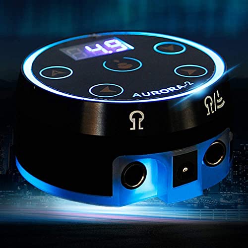 Tattoo-Netzteil-Kit - SOTICA Aurora Touchscreen-Tattoo-Power Mini-Dual-LCD-Intelligentes digitales Netzteil mit Netzteil-Netzstecker für rotierende Tattoo-Maschinen Tattoo-Kit Tattoo-Zubehör Cover