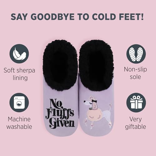 Snoozies AWPSP-NOFLUFF-L Pairable Slipper Socks - Funny House Slippers thumb #1