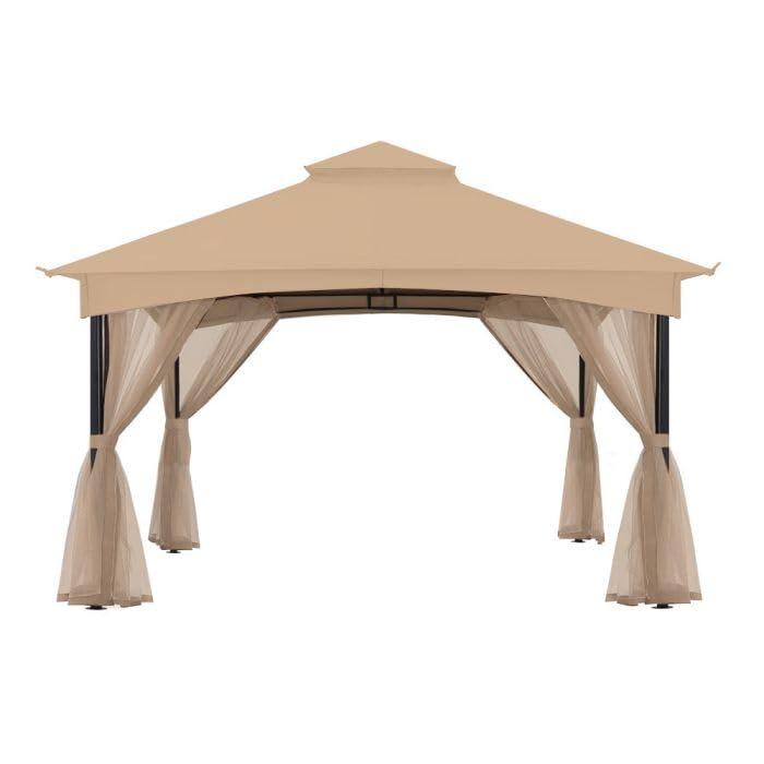 Garden Winds Custom Fit Replacement Canopy Top Cover Compatible with The MasterCanopy SB-001-1111 11' X 11' Gazebo - Upgraded Performance RipLock 350 Fabric-image-47