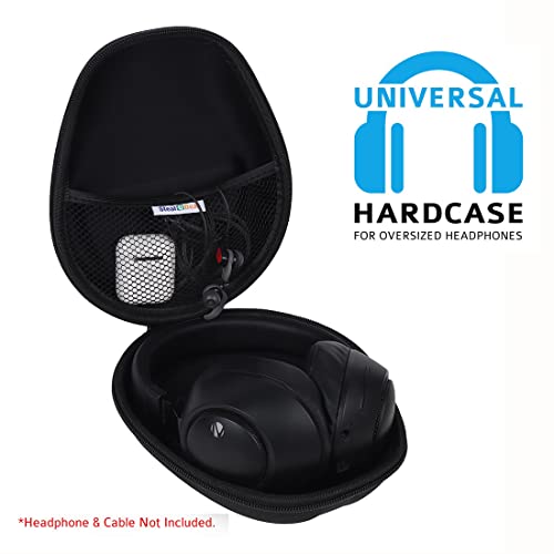 Stealodeal Headset Headphone Carrying Case Earpads Storage Bag Headphone Pouch Portable Anti-Pressure (Oxford-Black)