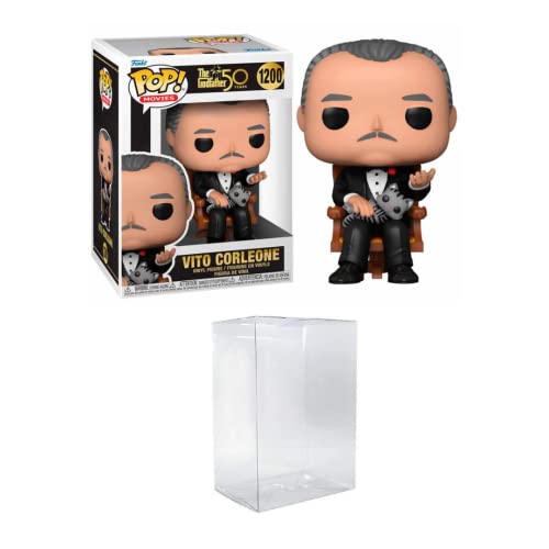 Funko Pop! Películas: El padrino 50 aniversario – Vito con un protector pop Byron Attic