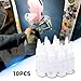 Flylin 10Pcs Paint Bottle, 30ml Empty Airbrush Bottles with Scale, Plastic Airbrush Accessories Airbrush Paint Mixing Bottles, Paint Storage Bottles Replacement Jars for Paint