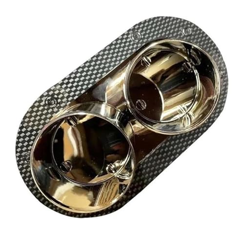 Silenciadores tubo escape para personalizar paragolpes trasero VW con embellecedor doble carbono