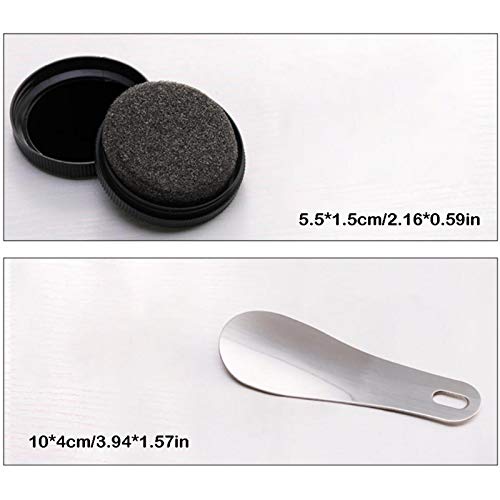 Kit de Pulido de Zapatos de 10 Piezas - Caja para el Cuidado de Zapatos de, Herramientas para la Limpieza de Zapatos | Kit de Pulido de Zapatos portátil, Kit de lustrado Compacto con Funda de - imagen 7