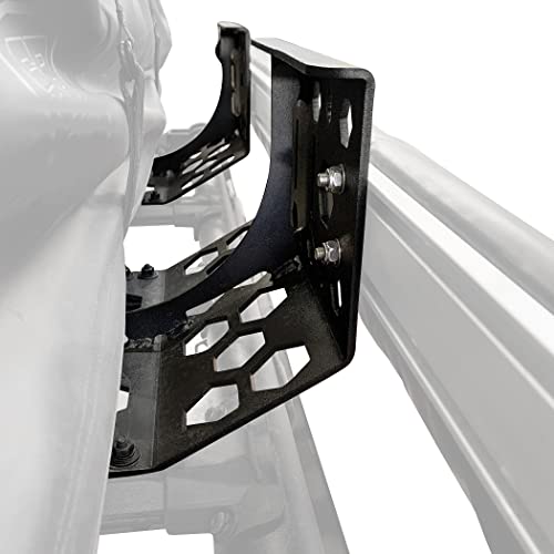 Go Rhino Awning Bracket Kit | Mild Steel, Textured Black | 5950040T | Fits The Cross Bar System of Go Rhino SRM Series Roof Racks, CEROS Roof Racks or XRS Overlanding Xtreme Racks