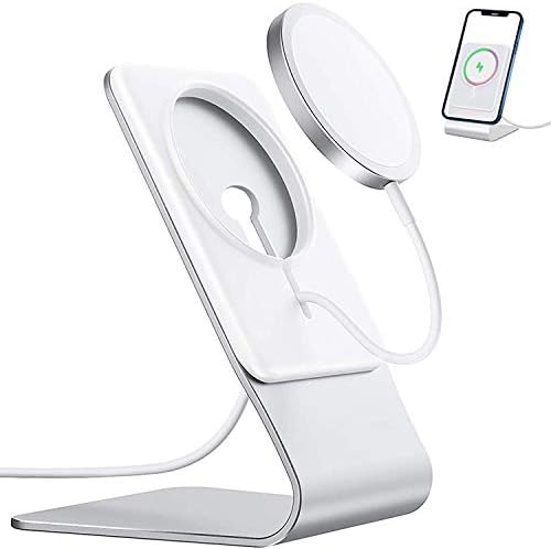 Stand for MagSafe Charger, FULAIM Aluminum MagSafe Desktop Stand Holder Dock, Compatible with MagSafe Charger for iPhone 14/13/12, 14/13/12 Pro, 14/13/12 Pro Max, 13/12 Mini (Not Included MagSafe)