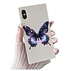 x11 Midnight Violet Butterfly Vinyl Stickers, Cover up Marks, Multi-Purpose Ideal for Phone, Cups, Tile, Toilet, Car, Laptop, Glass, Non Transparent Wall Decal, Weatherproof & Vibrant (Cosmic Violet) #3