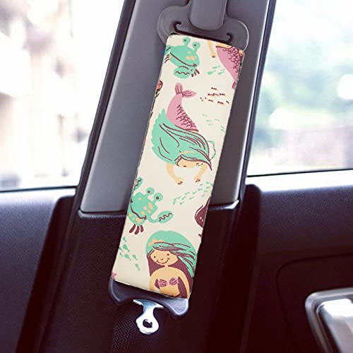 Image of Seat Belt Cover Pad for Kids, 2 Pcs Soft Baby Seat Belt Cushions Pads, Car Seat Straps Shoulder Protector Pillow for Girls Boys