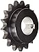 Browning H8017X2 Finished Bore Roller Chain Sprocket, Single Strand, Steel, Hardened Teeth, 17 Teeth
