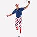 Royal & Awesome Pars and Stripes USA Mens Golf Knickers,Pars-and-stripes,38 inches Waist - 96 Cm