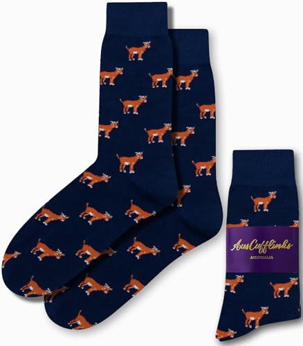 G.O.A.T Mens Goat Socks | Animal Print Socks | Xmas & Birthday Gift for Him