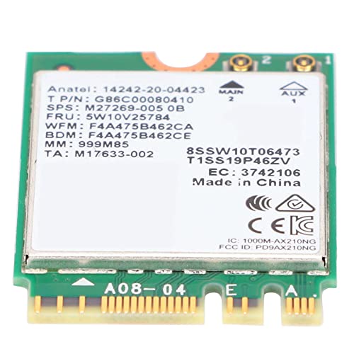 Tarjeta Inalámbrica MU-MIMO Doble Banda Accesorios Computadora BT 5.2 para OS