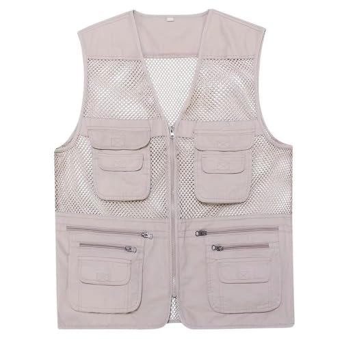 Chaleco de algodón con cuello en V para hombre con bolsillos prácticos 2