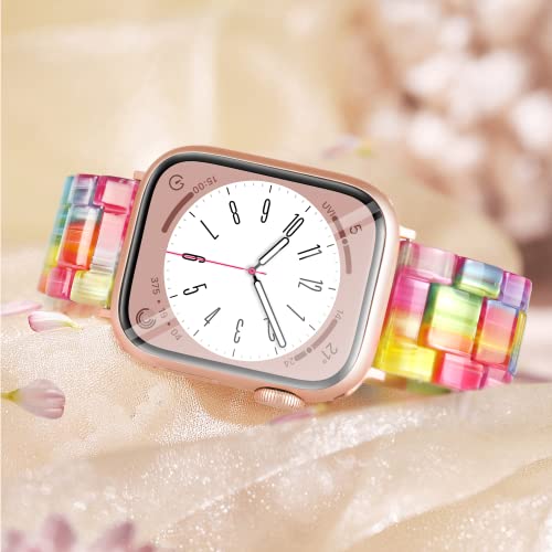 Image of Light House Apple Watch Bands-Fashion Lightweight Resin iWatch Bands for Women Men 38mm /40mm /41mm /42mm(Series 11 10), 49mm /46mm /45mm /44mm /42mm(S 3 2 1), Compatible with Apple Watch Series 11 SE 10 9 8 7 6 5 4 3 Ultra