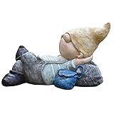 Photo Gallery zxhstore 10 "gnome statue sleeping statue figurine, gnome resina che riposa sulla scultura rocciosa, figurine nane esterne divertenti per cortile patio Photo Gallery zxhstore 10 "gnome statue sleeping statue figurine, gnome resina che riposa sulla scultura rocciosa, figurine nane esterne divertenti per cortile patio