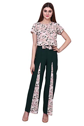 Image of POPWINGS Casual Bagru Printed Cotton Top and Skirt Set for Women || Pom Pom Top and Long Slit Skirt Set for Women || Two Piece Women Set for Summer