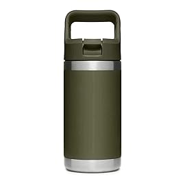 Straw Cap for YETI Rambler Bottle and RTIC Bottle, Straw Lid with 2 Straws and 2 Brushes (Olive Green)