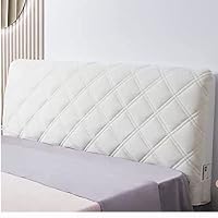 Produktbild von Bettkopfteil Bezug 150cm Dunkelgrau, Samt Bett Kopfteil Bezug Mit Seitentaschen, 360° Rundumschutz Staubdicht Kopfteilbezug, Abnehmbar & Waschbar, Weicher & Atmungsaktiver Betthusse Für Kopfteil