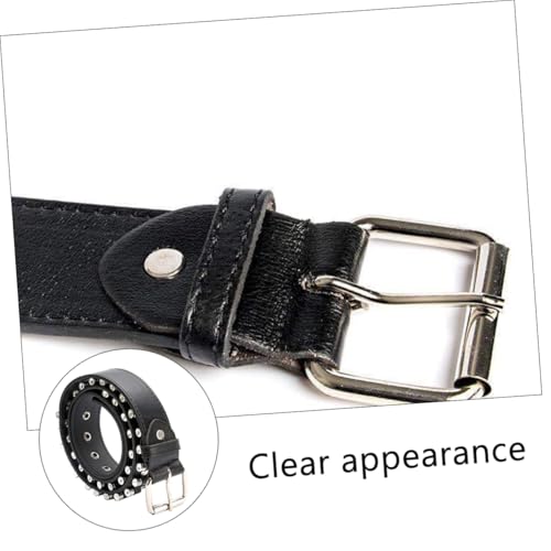 NOLITOY 1Pc Punk Waistband for Men All Matching Leisure Belt with Alloy Stylish for Casual Wear3