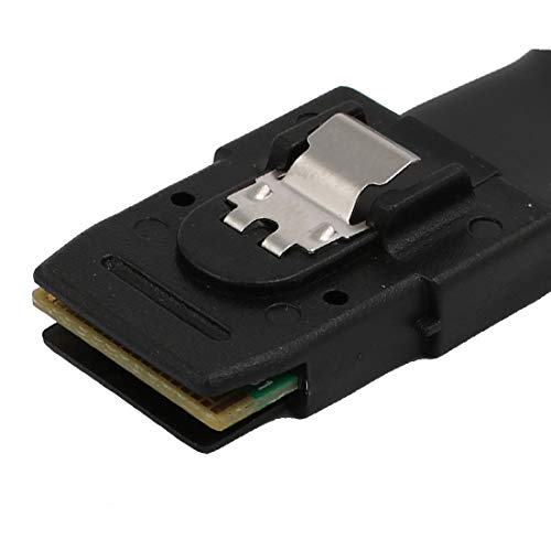 Cable FIYA Mini SAS 36P a 4 SATA 7P 1M Negro y Azul miniatura 3