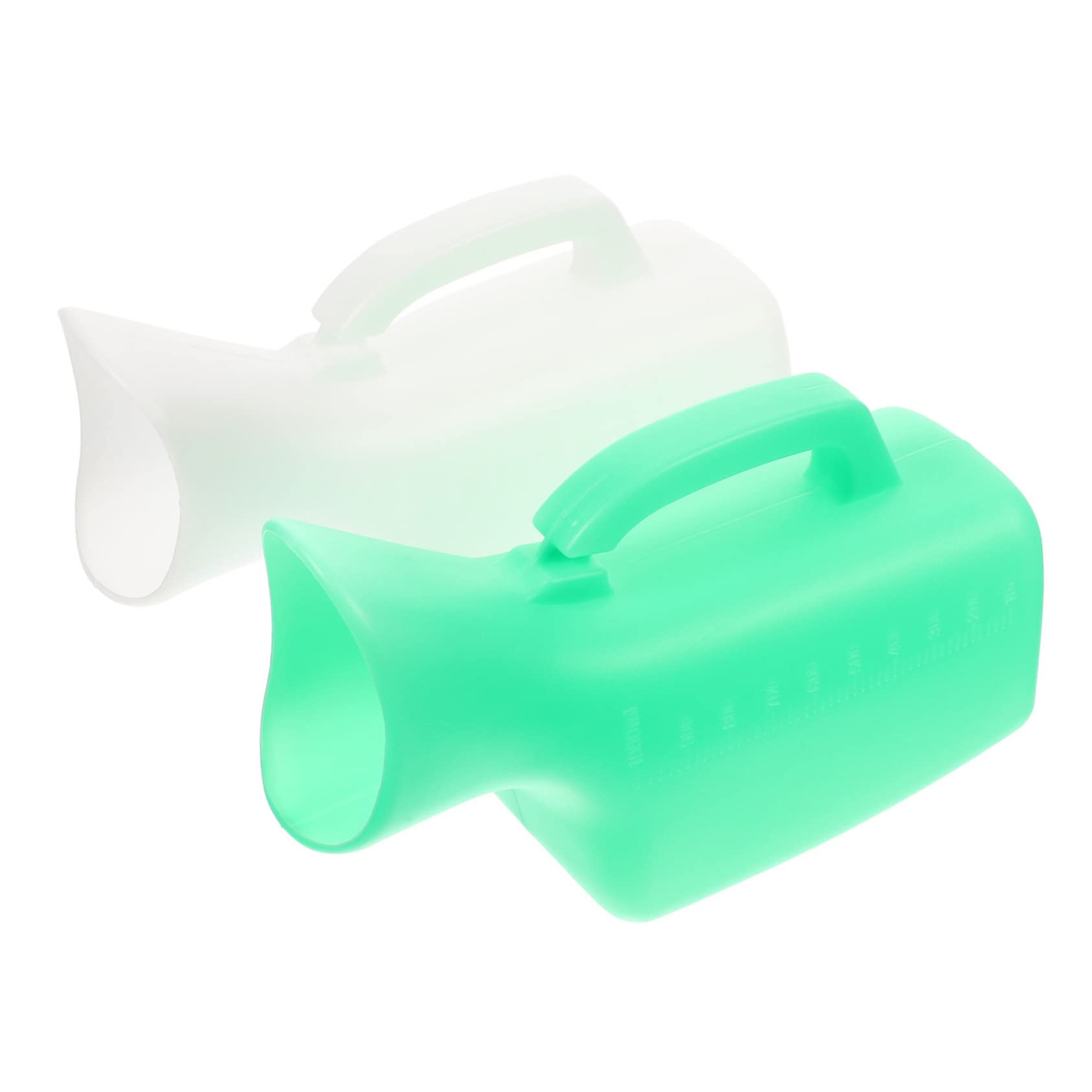 MOLUCKFU 2pcs Portable Urinal Bottle for Women Pee Funnel Travel Pee Bottle Hospital Female Urinal Convenient Urine