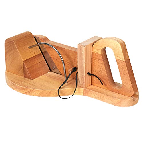 Salamischneider Holz | Ideale Speckschneidemaschine und Wurstschneidebrett | Alternative Wurstschneidemaschine… – Bild 3