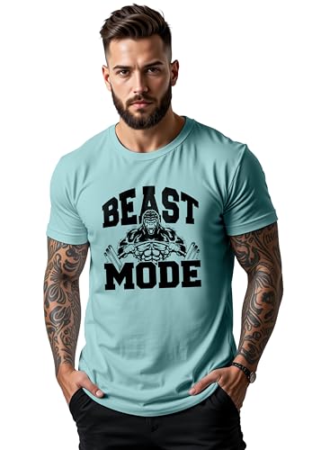 Image of Peppyzone Men's Regular Fit Gym Workout T Shirt for Men