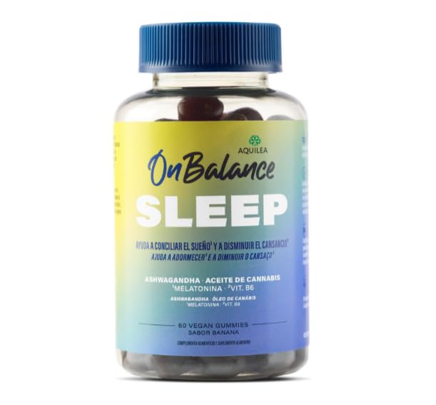 AQUILEA | Aquilea OnBalance Sleep | 60 gominolas | Conciliar el Sueño | Melatonina, Vitamina B6 y Ashwaganda | Disminuye el cansancio | Relajación