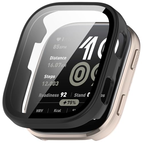Image of OBOE PC Screen Protector Case Compatible with Amaz fit Bip 6 Smart Watch (B-Matte Black) [Watch NOT Included]