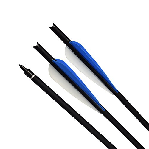 Nika Archery 16" Crossbow Bolts Mix Carbon Arrows Moon Nock With 4 Inch Vanes For Target Hunting Outdoor Sporting 6 Pack #TOP3