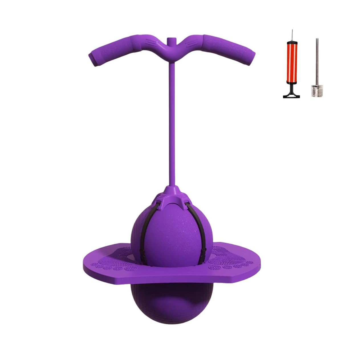 Balance Jumping Ball with Handle & Pump, Pogo Jumper Ball for Kids and Adults Anti-Slip Bouncing Exercise Toy