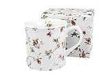 Duo Kaffeetasse Teetasse Safa 460ml Cappuccinotasse Kaffee-Tasse Cappuccino-Tasse Porzellan Porzellantasse Kaffeebecher Kaffee-Becher Tee-Becher Porzellan-Tasse Blumenmuster Blumen Pastellfarben