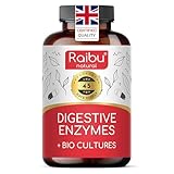Digestive Enzymes - Enteric Coated Capsules - Supports Digestion & Gut Health - with Lactase, Amylase, Protease, Lipase, Papain, Bromelain & Probiotic - Non-GMO - 90 Capsules