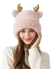 Z Pink Fuzzy Beanies