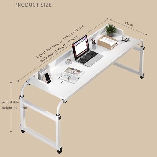 Chariot pour ordinateur portable table de lit sur roulettes réglable