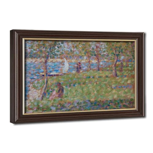 Impression sur toile Georges Seurat cadre déco murale salon tableau post-impressionniste 20x30