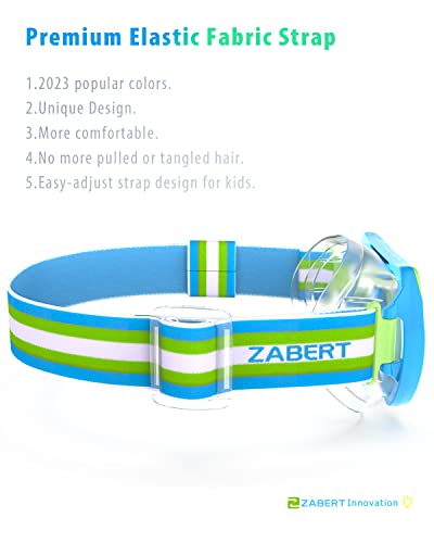 Zabert Kids Girls Swim Snorkel Dive Mask Goggles With Nose Cover Swimming Snorkeling Scuba Diving Age 2-6 Blue Green #TOP1