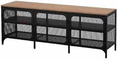 IKEA FJÄLLBO フィエルボ テレビ台 150x36x54 cm FJÄLLBO フィエルボ テレビ台, ブラック, 150x36x54 cm - IKEA