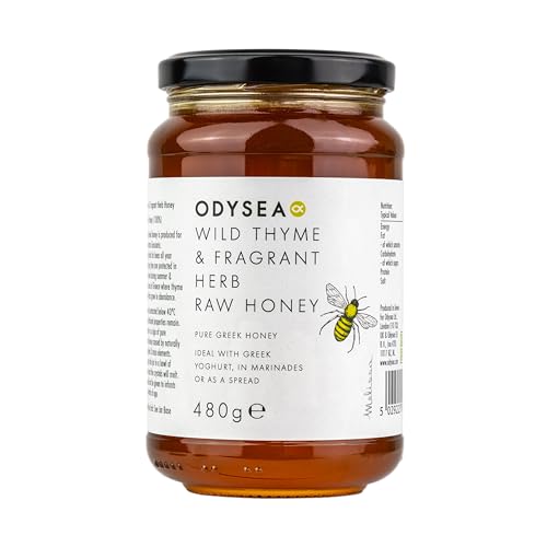 Odysea Wild Thyme & Herb Raw Honey, 480g