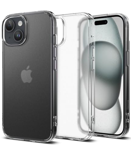 Image of Ringke Fusion Matte Compatible with iPhone 15 Case Cover Anti Fingerprint Hard Back Soft Flexible TPU Bumper Scratch Resistant Natural Form iPhone 15 Back Cover - Matte Clear