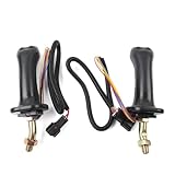 Matériau de haute qualité : la poignée du joystick de l'excavatrice est fabriquée en métal et en plastique, bonne dureté, pas facile à casser, résistant à l'usure, supporte une usure constante