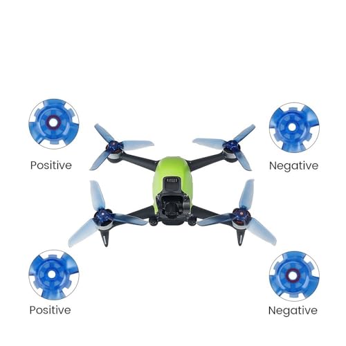 Hélices colorées FPV à dégagement rapide pour drones (2 paires bleues)
