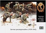 Master Box German PzGrenadiers Set #2 1939-42 (7) Figure Model Building Kits (1:35 Scale)