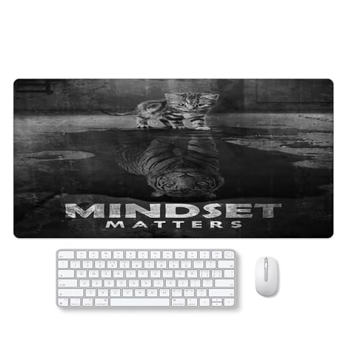 Reateforin Inspirational Positive Quote Large Mouse Pad Hungry for Success
